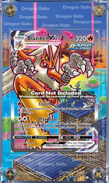 Pokemon Blaziken Vmax Chilling Reign 201/198 Extended Artwork Case