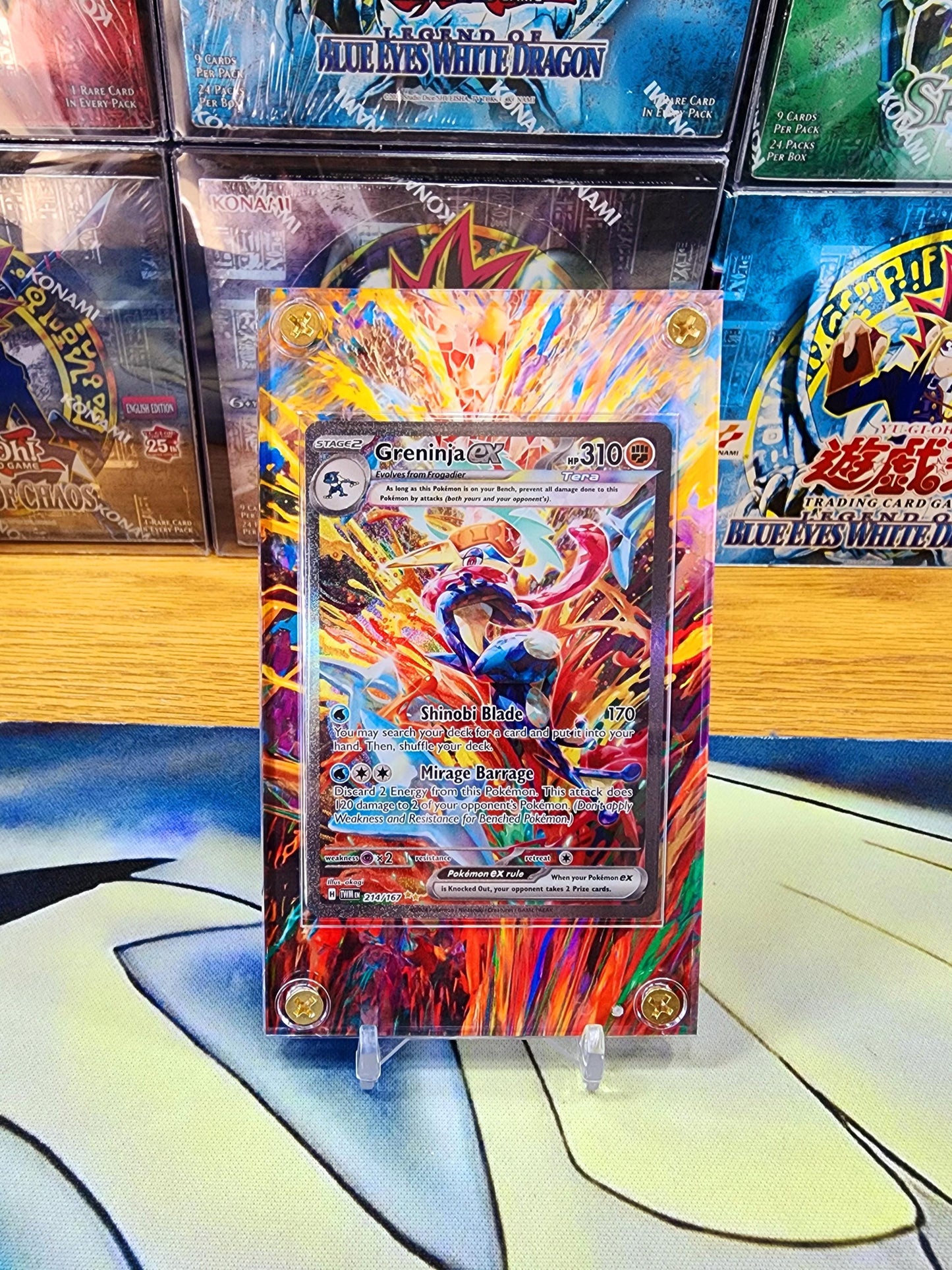 Pokemon Greninja EX SIR Twilight Masquerade 214/167 Extended Artwork Case