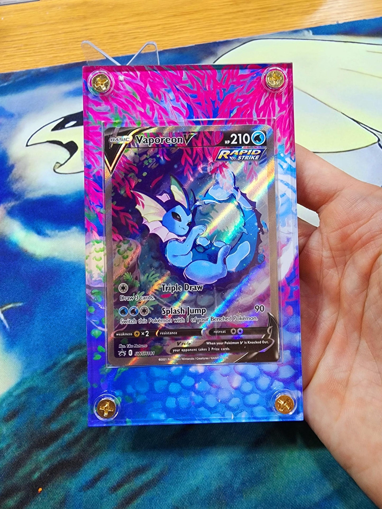 x3 Pokemon Jolteon Flareon Vaporeon V Alt Art SWSH179  SWSH181 SWSH183 Extended Artwork Cases