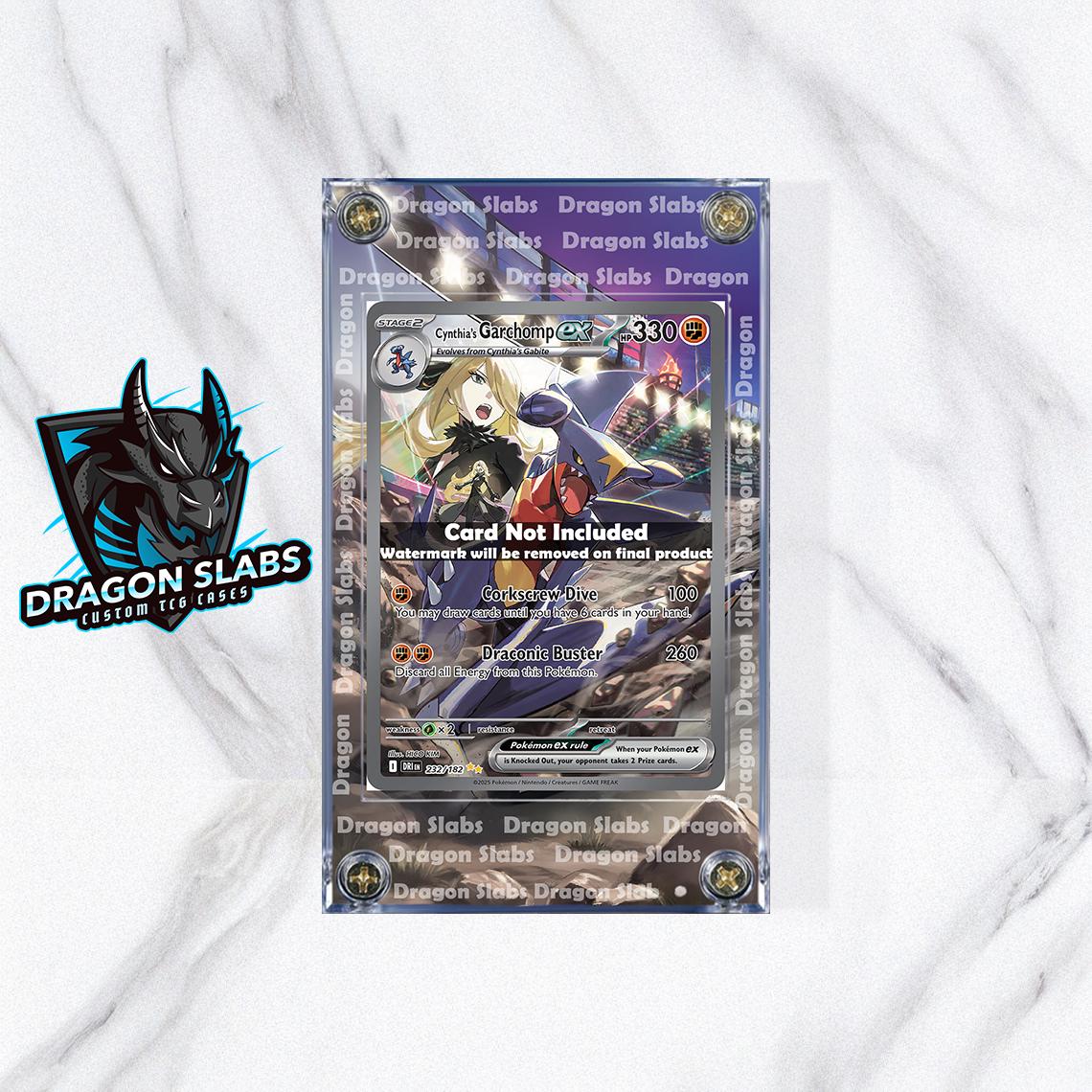 Pokemon Cynthia's Garchomp EX SIR 232/182 Destined Rival Extended Art Case