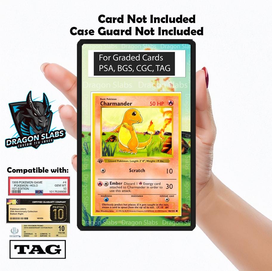 Pokemon Charmander Base Set PSA bgs CGC tag Extended Artwork