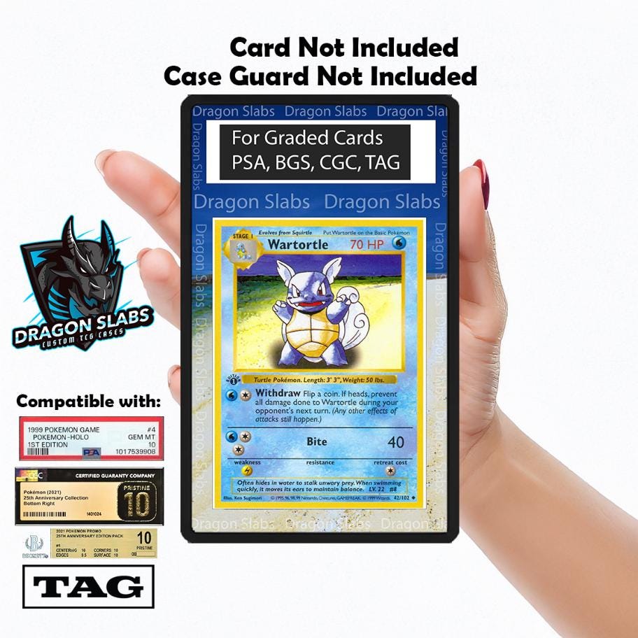 Pokemon Wartortle Base Set PSA bgs CGC tag Extended Artwork