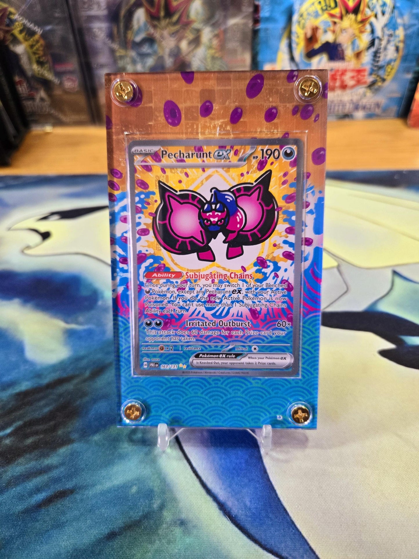 Pokemon Pecharunt EX SIR 163/131 Prismatic Evolutions Extended Artwork Case