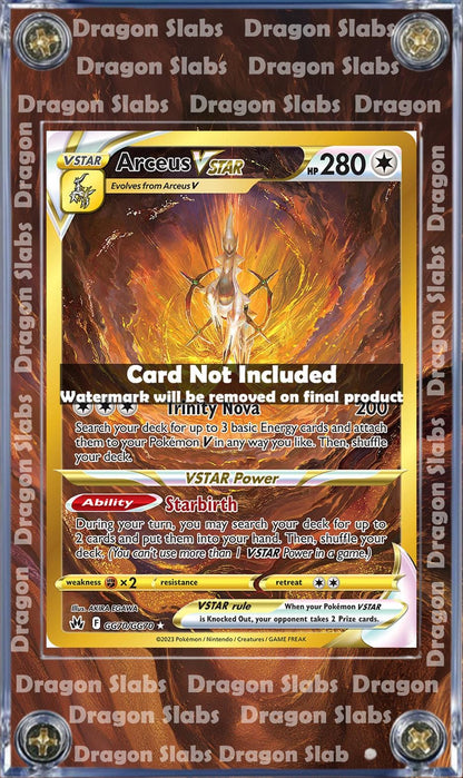 Pokemon Arceus VSTAR GG70 Crown Zenith Promo Alt Art Display Case Slab