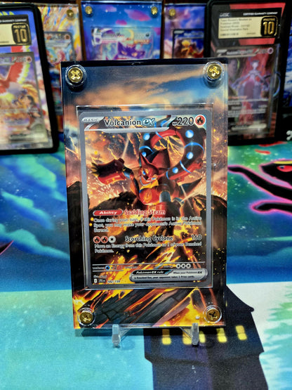 Pokemon Volcanion EX 182/159 184/159 Journey Together Extended Art Custom Case