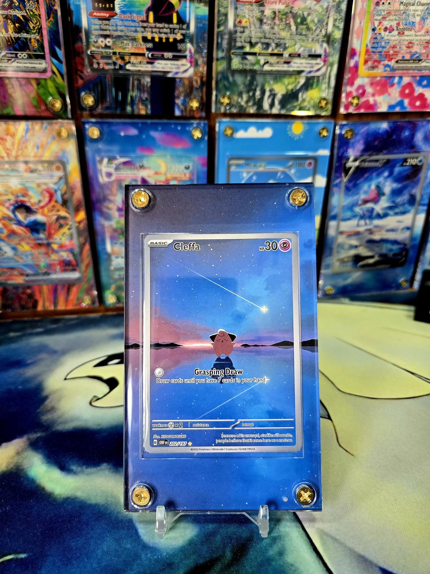 Pokemon Cleffa 202/197 IR Obsidian Flames Extended Artwork Custom Case