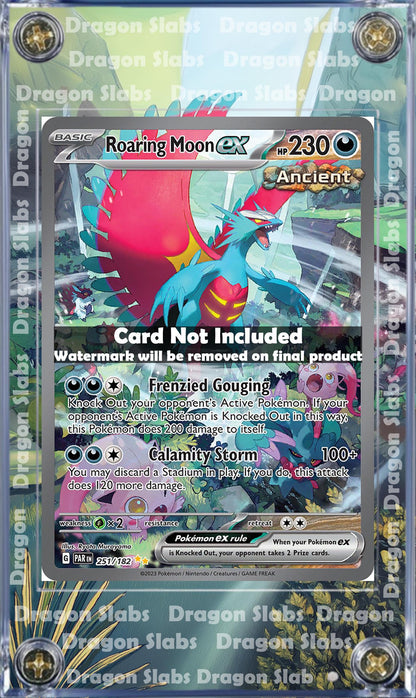Pokemon Roaring Moon EX SIR 251/182 SV04 Paradox Rift Extended Art Case