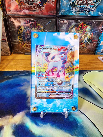x2 Pokemon Glaceon V & Vmax Alt Art Evolving Skies Extended Artwork Cases