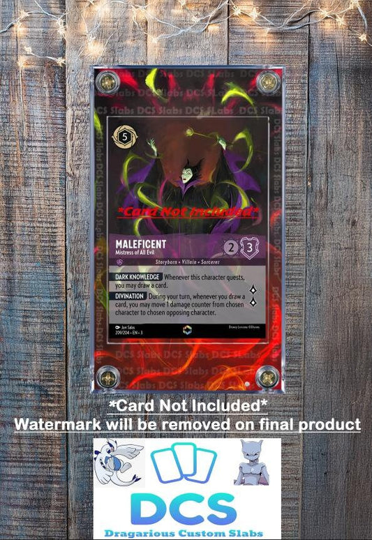 Disney Lorcana Maleficent Mistress of All Evil 209/204 Chapter 3 Custom Case