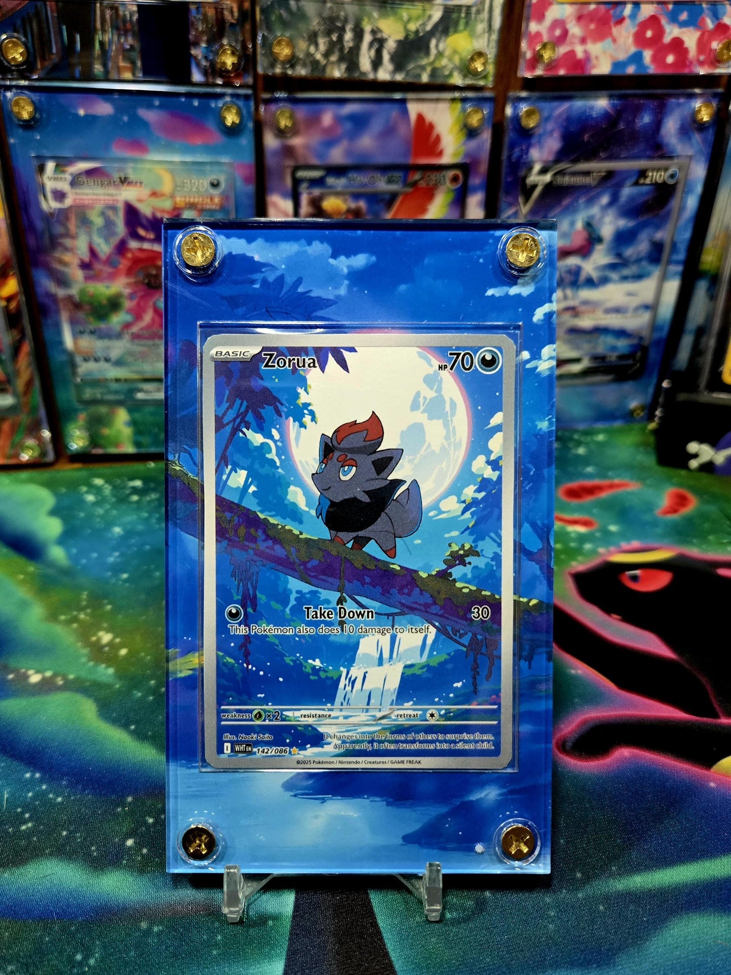 Pokemon Zorua 142/086 White Flare Extended Art Case