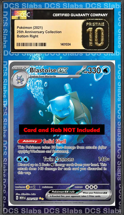 Blastoise EX 200/165 PSA bgs CGC tag Extended Artwork Pokemon 151