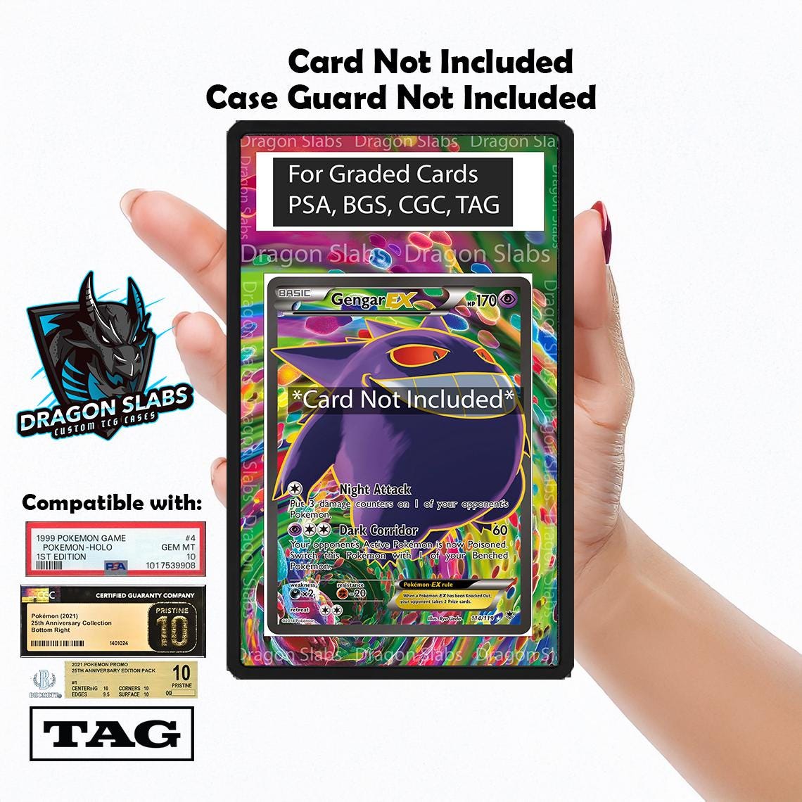 Gengar EX 114 Phanton Forces Psa Bgs Cgc Tag Extended Artwork Pokemon TCG