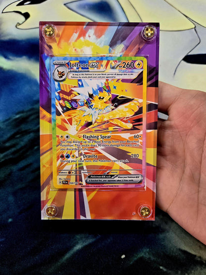 x3 Pokemon Card Jolteon, Vaporeon, Flareon EX SIR 146,149,153 Prismatic Evolutions Extended Artwork Cases
