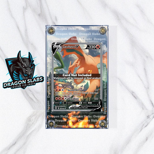 Pokemon Charizard V Alt Art 154/172 Brilliant Stars Custom Display Case Extended Artwork