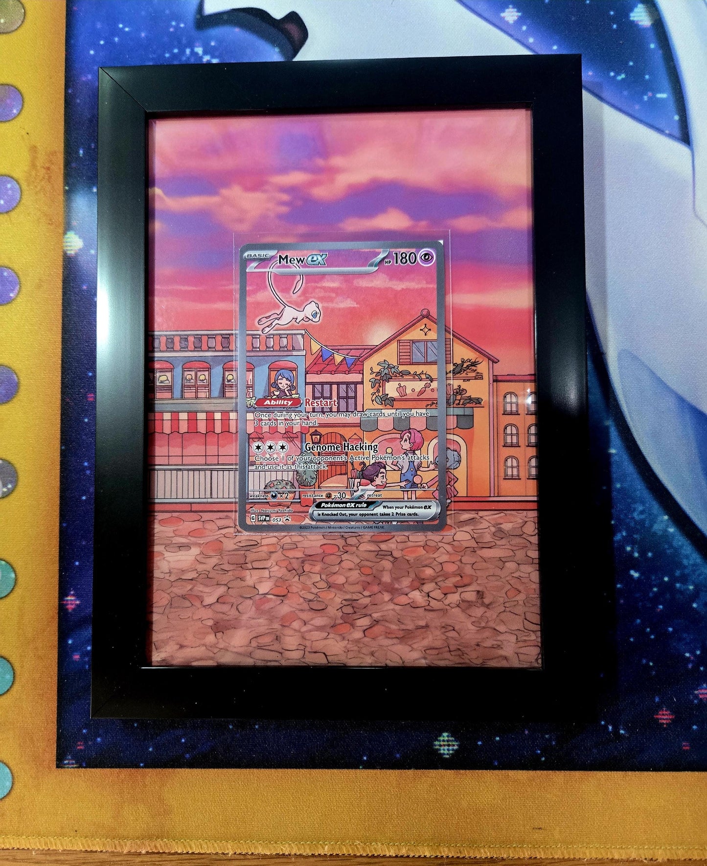 Mew EX 053 Promo Pokemon 151 Extended Art Frame 5x7 Frame