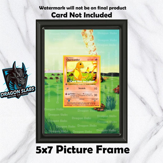 Charmander Base Set Pokemon Extended Art Frame 5x7 Frame