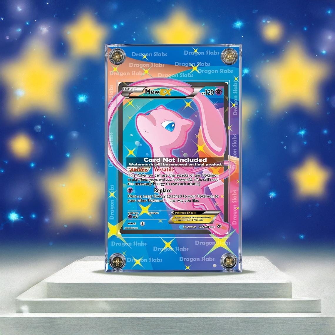 Pokemon Mew EX RC24 Generations Radiant Collection Extended Artwork Case