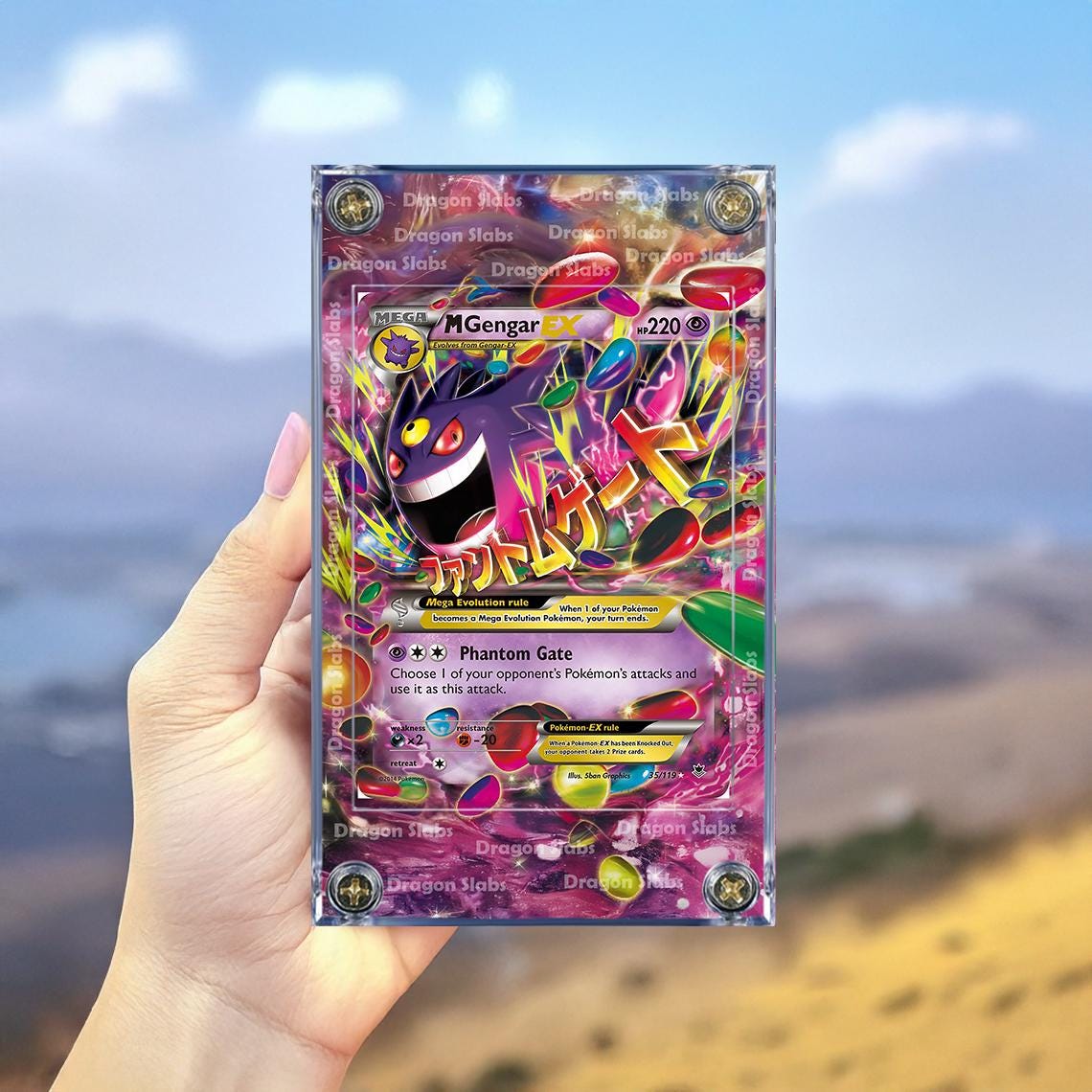 Pokemon M Gengar EX 35/119 Phantom Forces Extended Artwork Case
