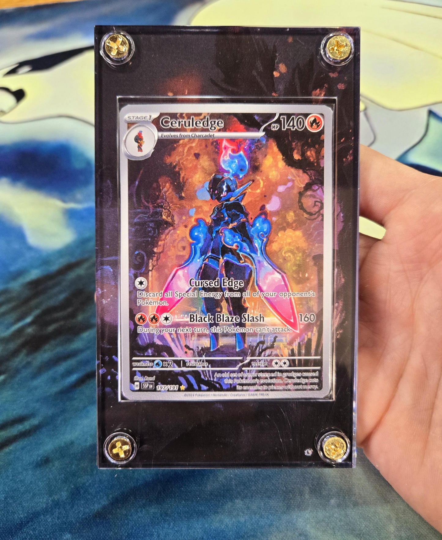 Pokemon Ceruledge 197/191 Surging Sparks Custom Extended Artwork Case