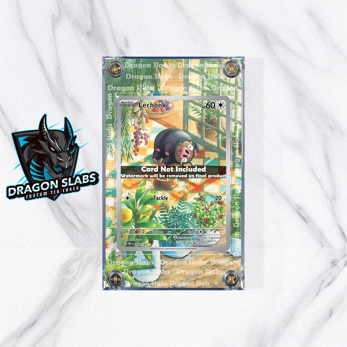 Pokemon Lechonk 209/197 Obsidian Flames Extended Artwork Custom Case