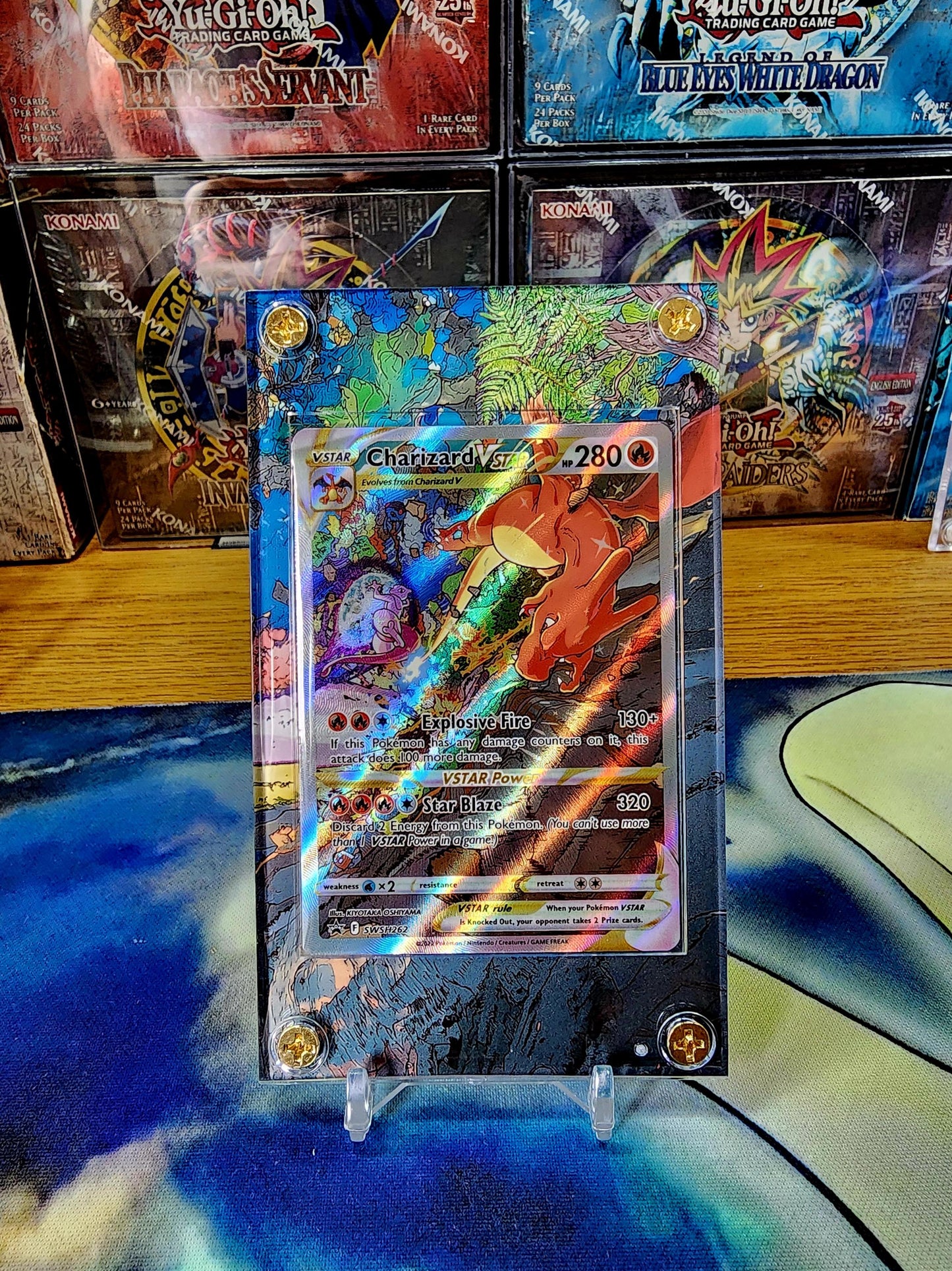 X3 Pokemon Charizard V Vstar Vmax SWSH260 261 262 Promo Custom Display Cases Extended Artwork