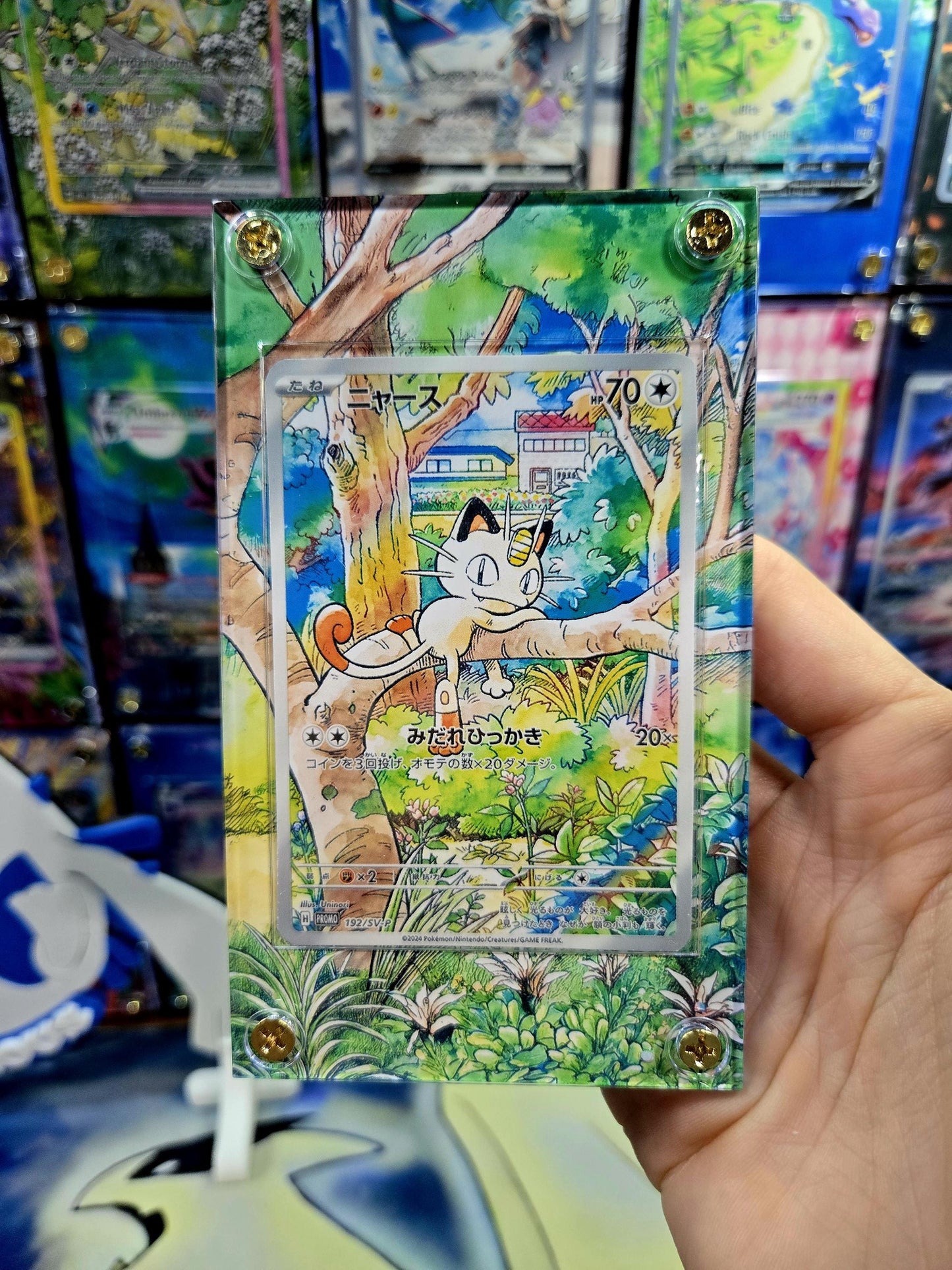Pokemon Meowth 192/SV-P Generations Promo Starter Deck Extended Art Case