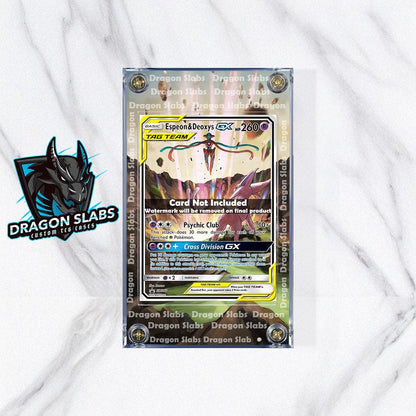 Espeon & Deoxys GX Tag Team SM240 Promo Extended Artwork Case