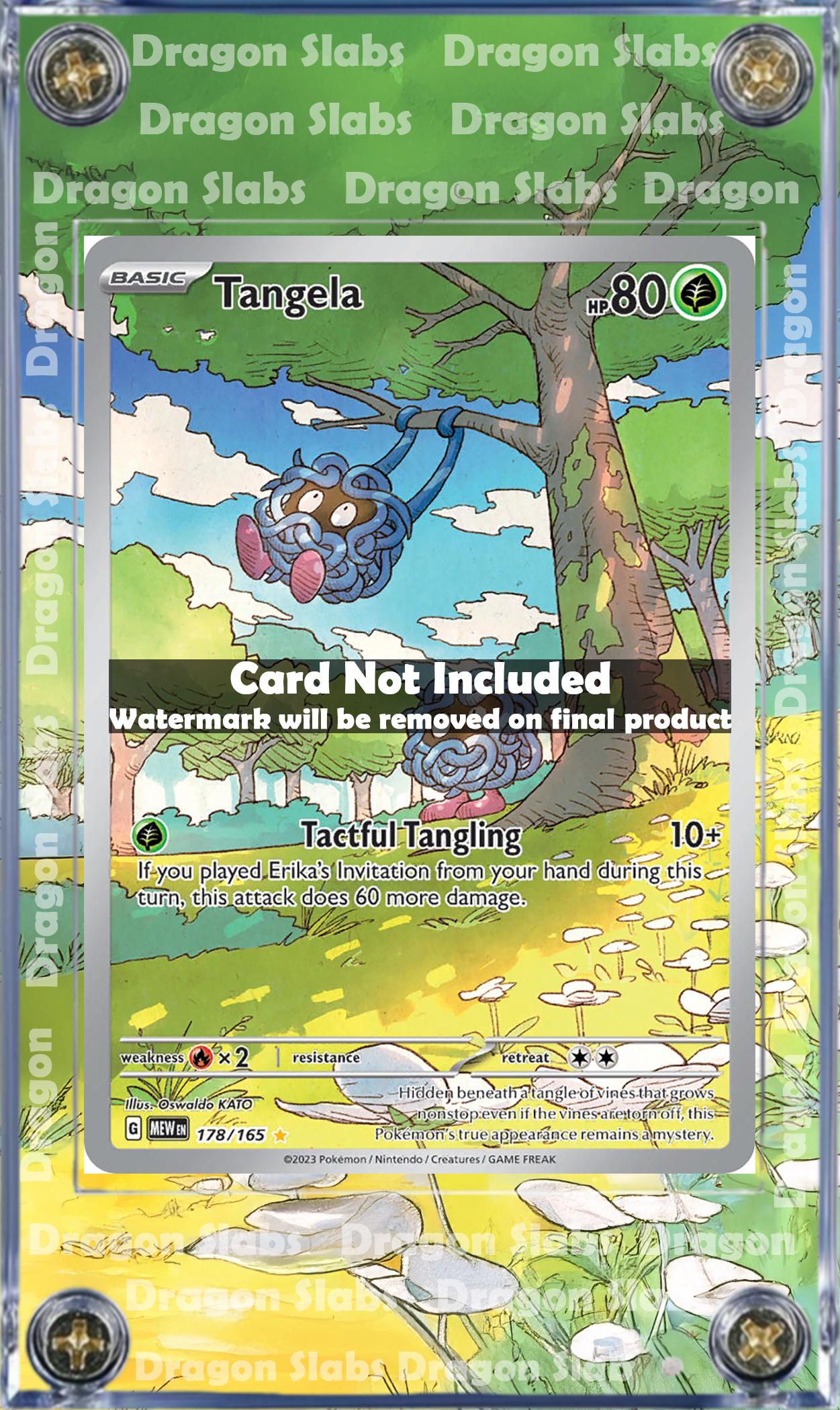 Pokemon 151 Tangela 178/165 Custom Display Case from Pokemon 151 Extended Artwork
