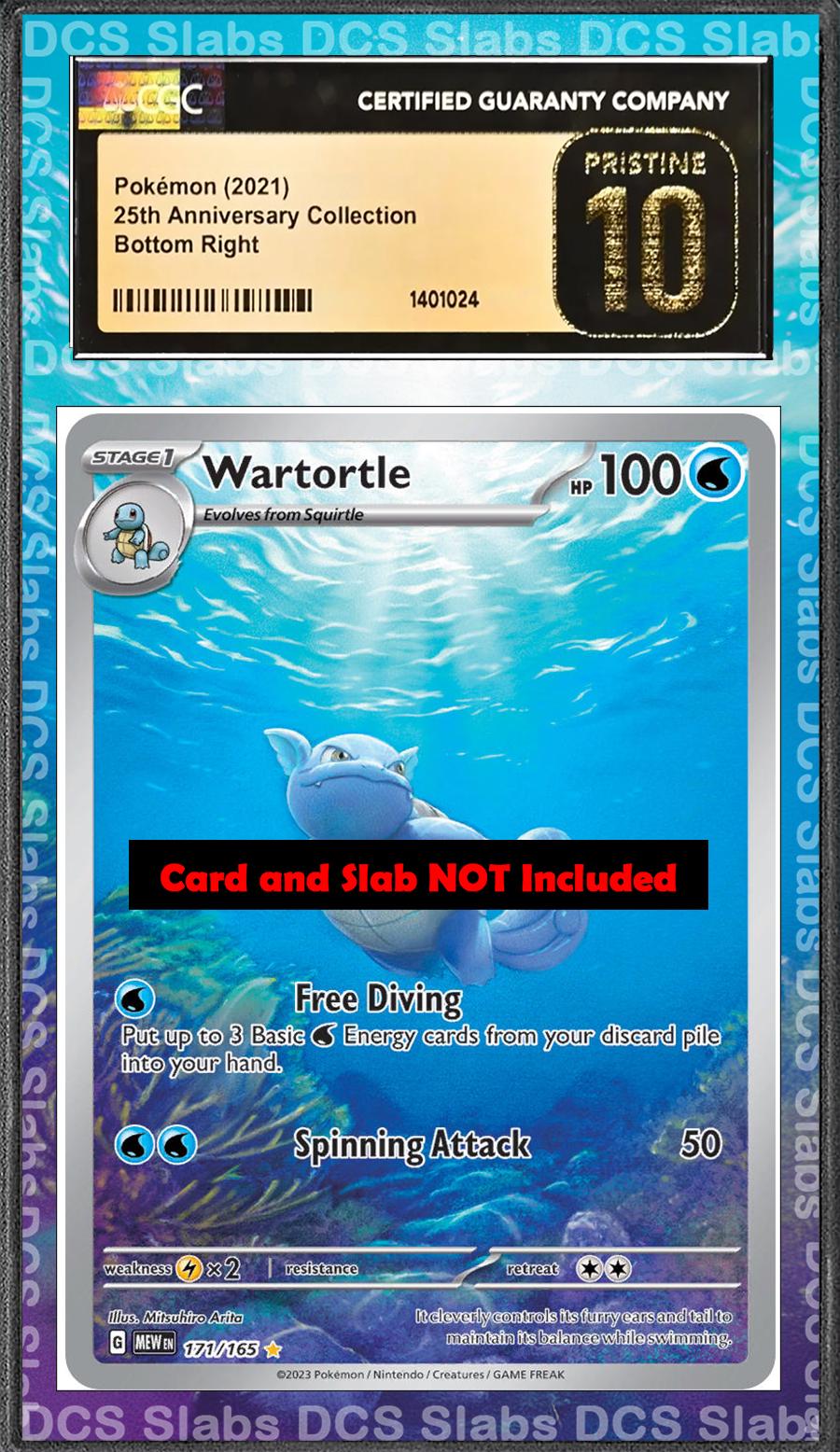 Wartortle 171/165 PSA bgs CGC tag Extended Artwork Pokemon 151