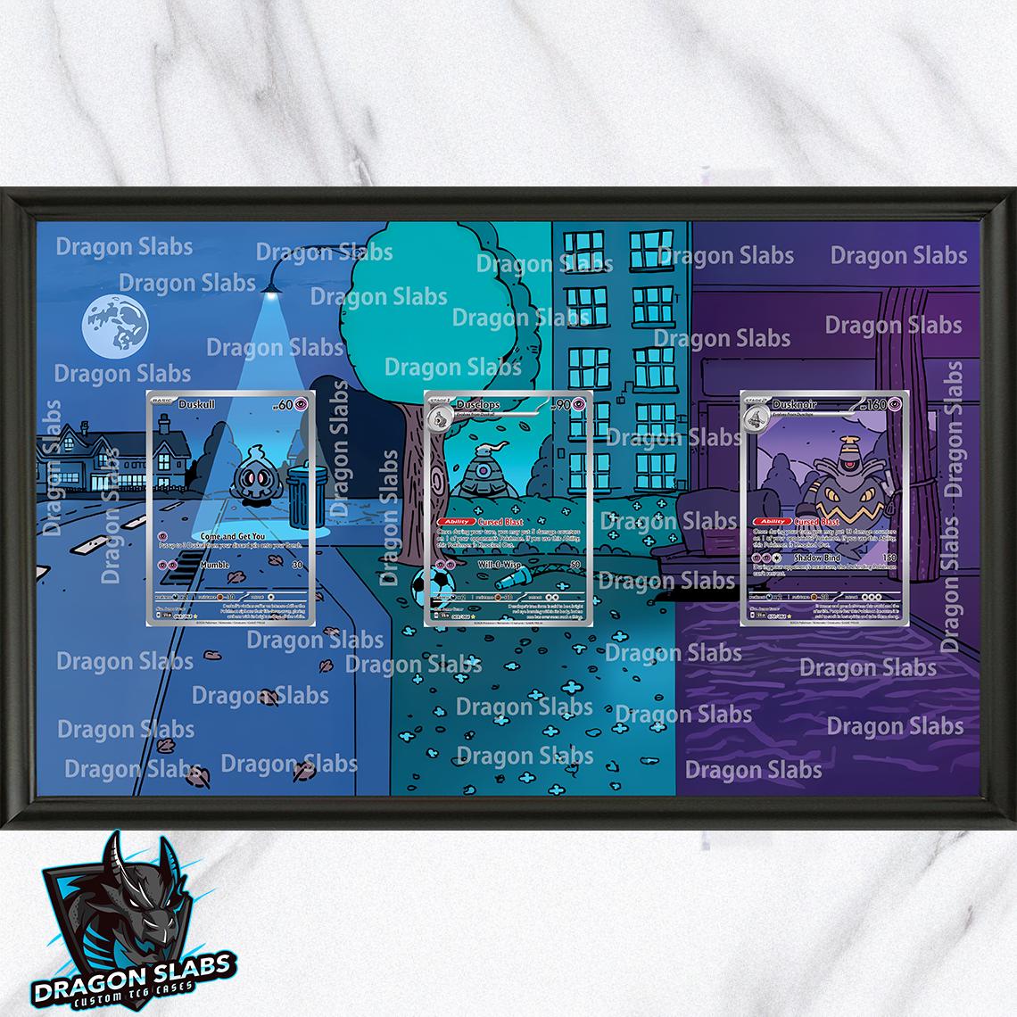 Pokemon Duskull Duclops Dusknoir Shrouded Fable 8.5 x 14" Display Frame Extended Artwork