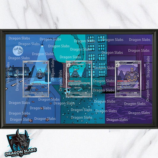 Pokemon Duskull Duclops Dusknoir Shrouded Fable 8.5 x 14" Display Frame Extended Artwork