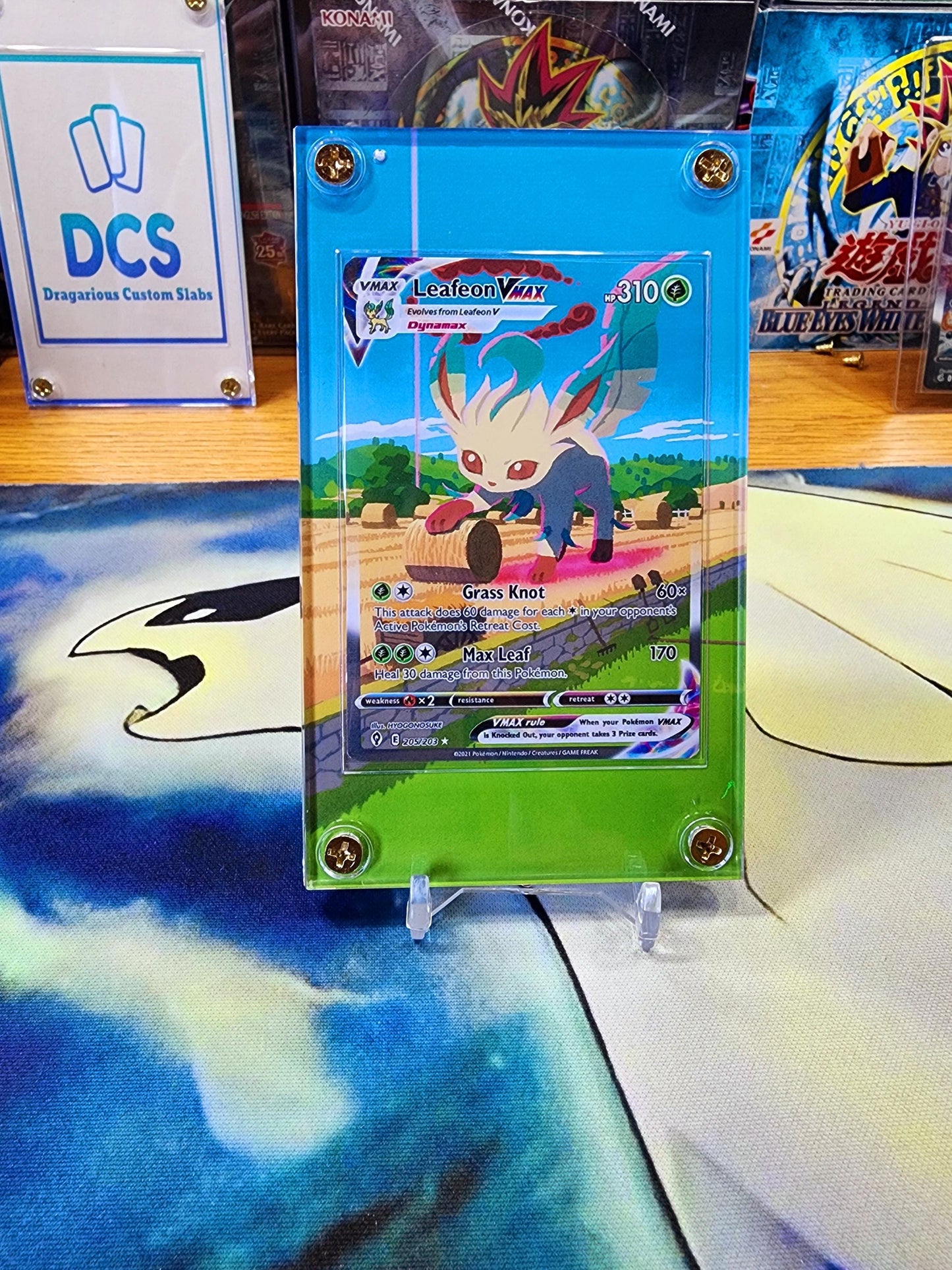 x2 Pokemon Leafeon V & Vmax Alt Art 205/203 167/203 Evolving Skies Extended Artwork Cases