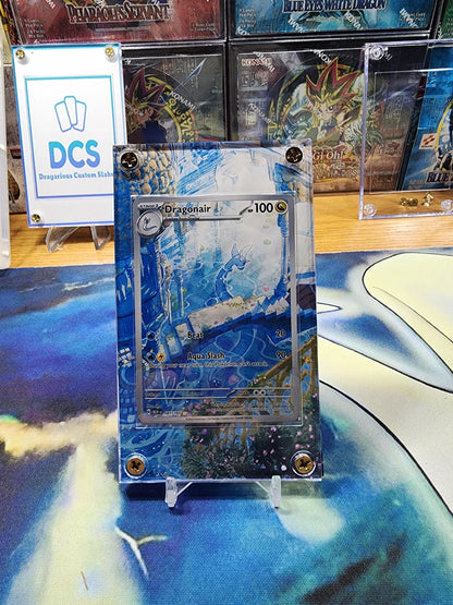 x10 Pokemon 151 IR Custom Display Cases - Nidoking, Dragonaire, Poliwhirl, Psyduck, Tangela, Pikachu, Mr Mime, Machoke, & Caterpie