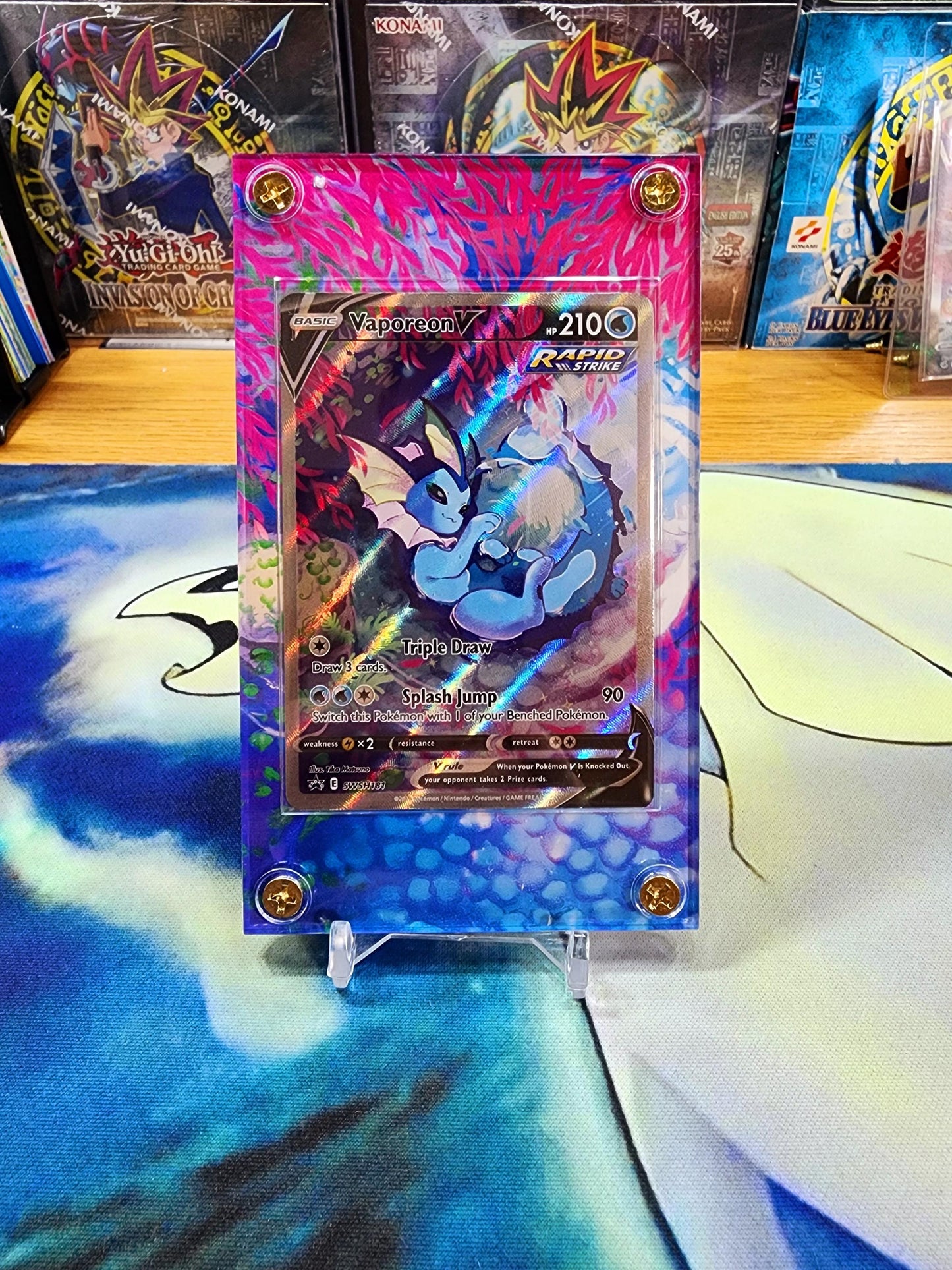 Pokemon Vaporeon V Alt Art SWSH181 Promo Extended Art Case