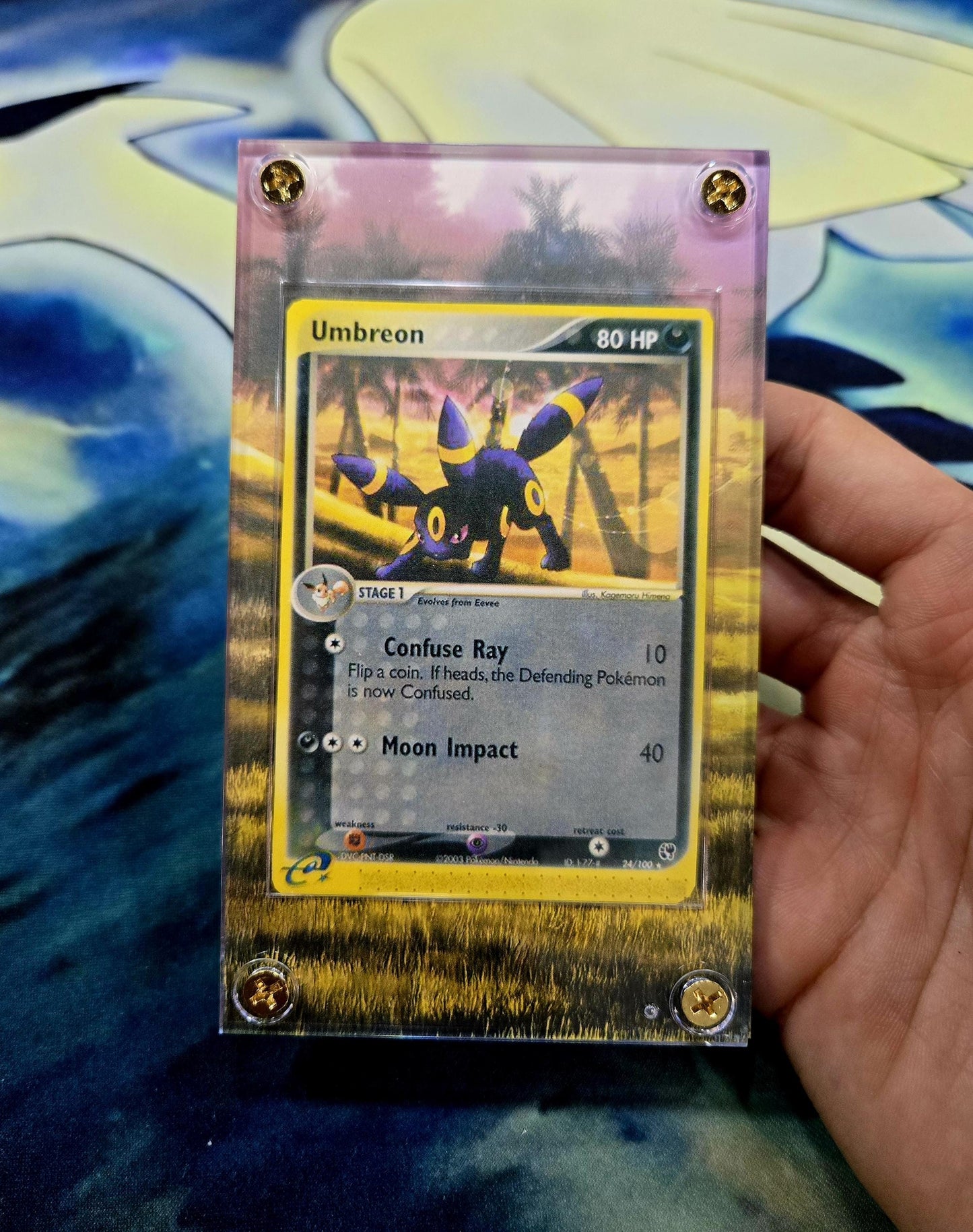 Pokemon Umbreon EX 24/100 Sandstorm Extended Artwork Case