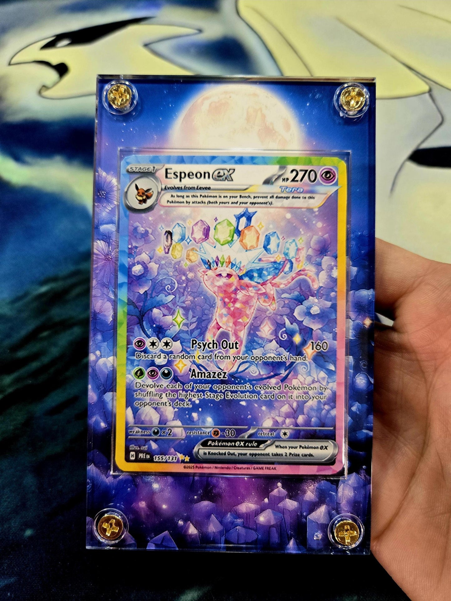 Pokemon Espeon EX SIR 155/131 Prismatic Evolutions Custom Case