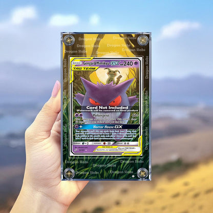Pokemon Gengar And Mimikyu GX Tag Team Sun And Moon 53/181 Extended Artwork Case