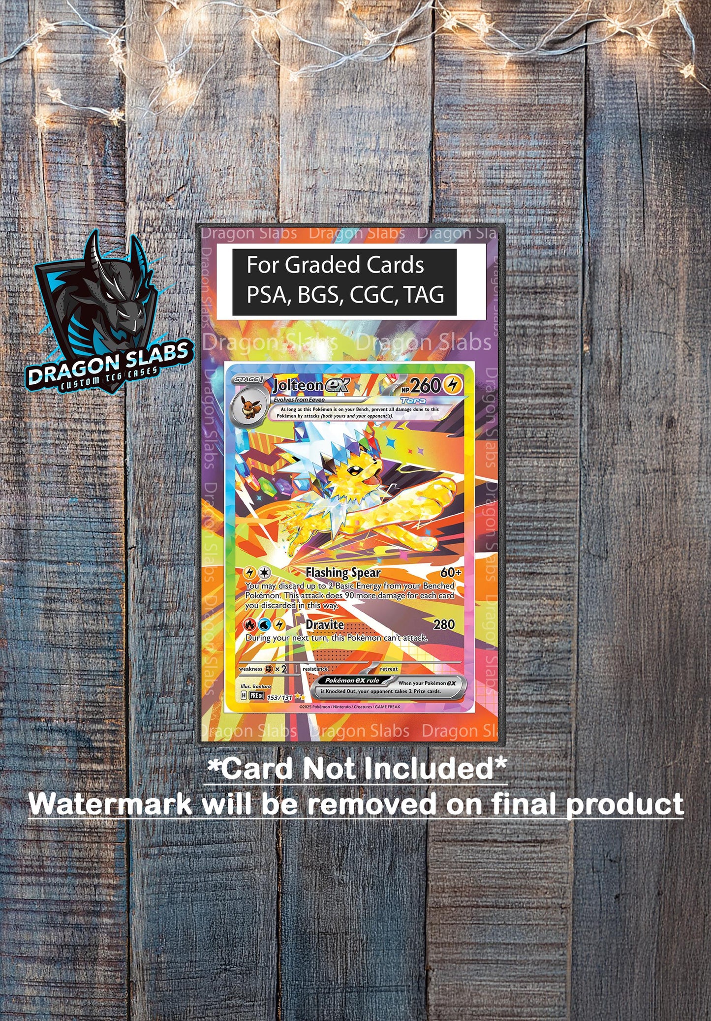 Jolteon EX SIR 153 Prismatic Evolutions Psa Bgs Cgc Tag Extended Artwork Pokemon TCG