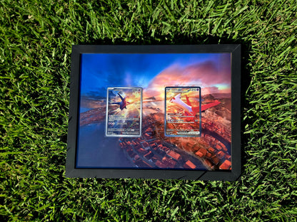 Pokemon Latias 239 & Latios 203 Surging Sparks Extended Art 8.5 x 11" Frame