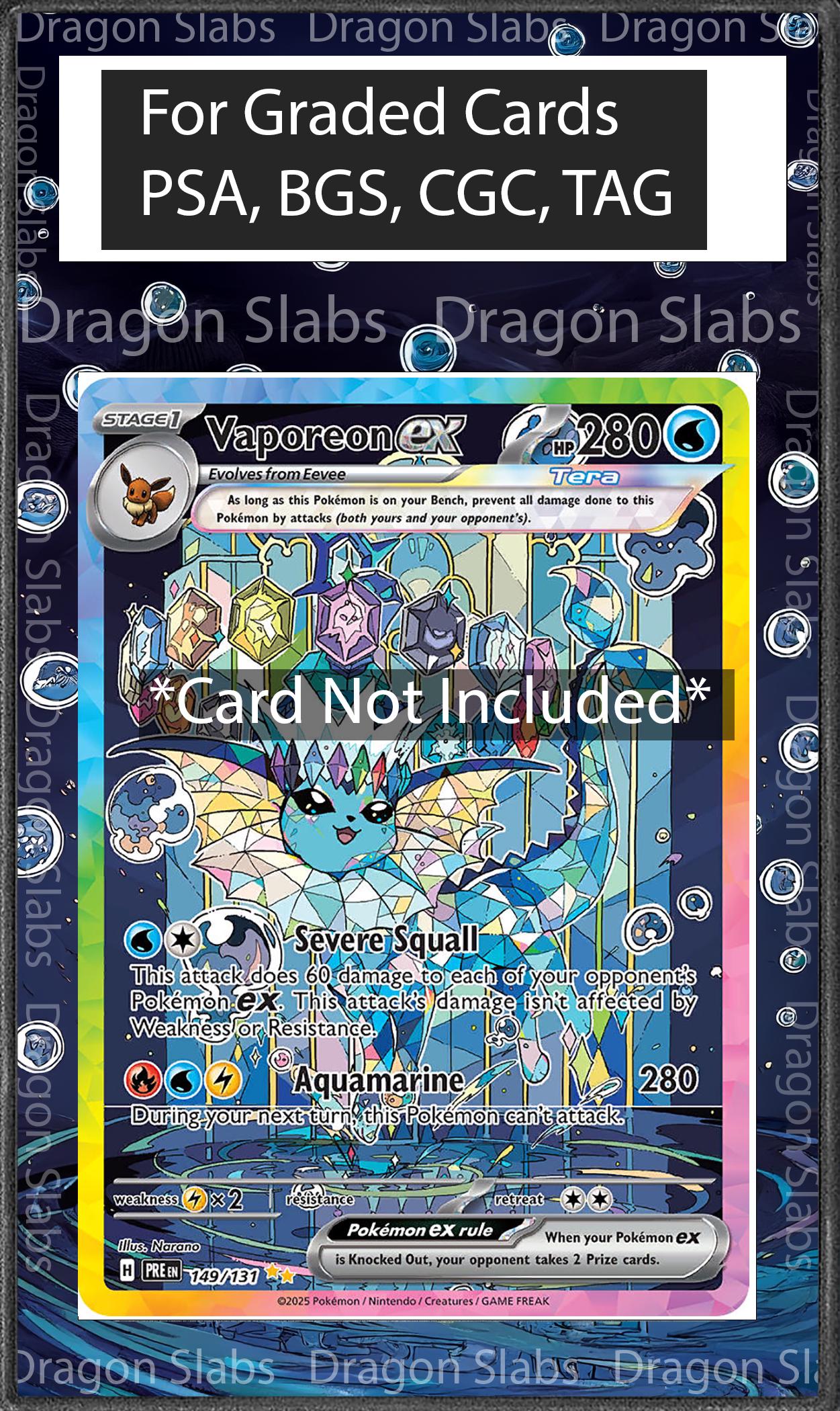 Vaporeon EX SIR 149 Prismatic Evolutions Psa Bgs Cgc Tag Extended Artwork Pokemon TCG