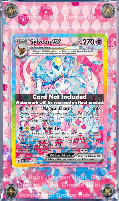 Pokemon Sylveon EX SIR 156/131 Prismatic Evolutions Custom Case