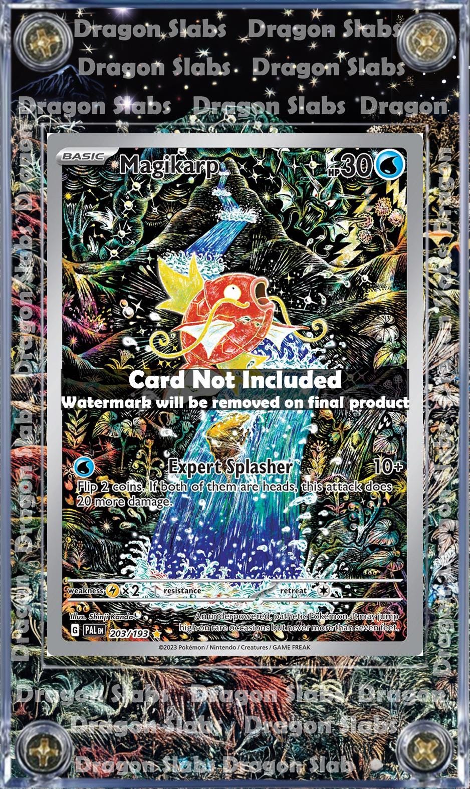 Pokemon Magikarp IR 203/193 Paldea Evolved Custom Case Extended Artwork