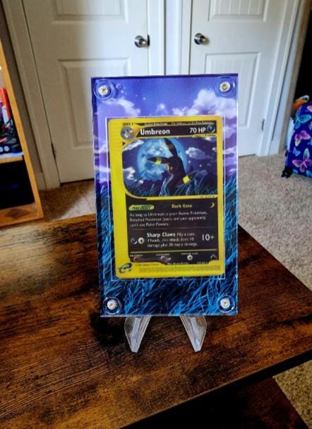 x2 Pokemon Umbreon Aquapolis & Skyridge 41/147 32/144 Extended Artwork Cases