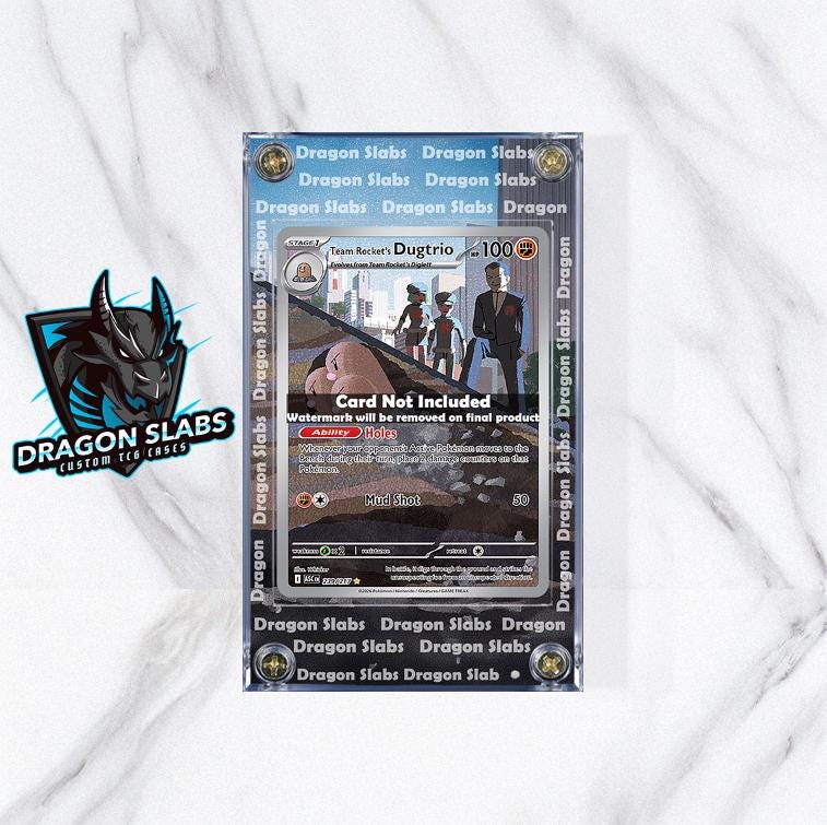 Pokemon Team Rocket's Dugtrio 239/217 IR Ascended Heroes Extended Artwork Case