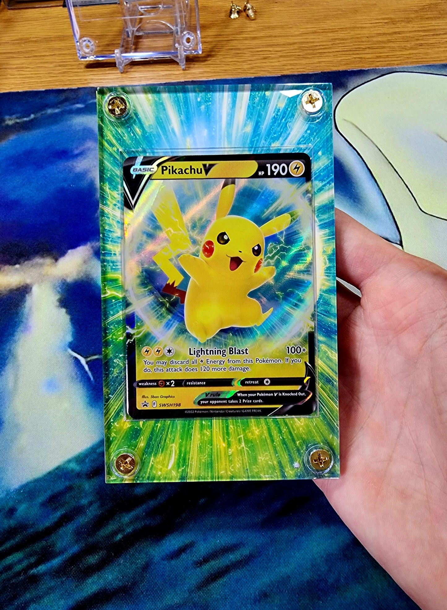 Pokemon Pikachu V SWSH198 Promo Custom Extended Artwork Case
