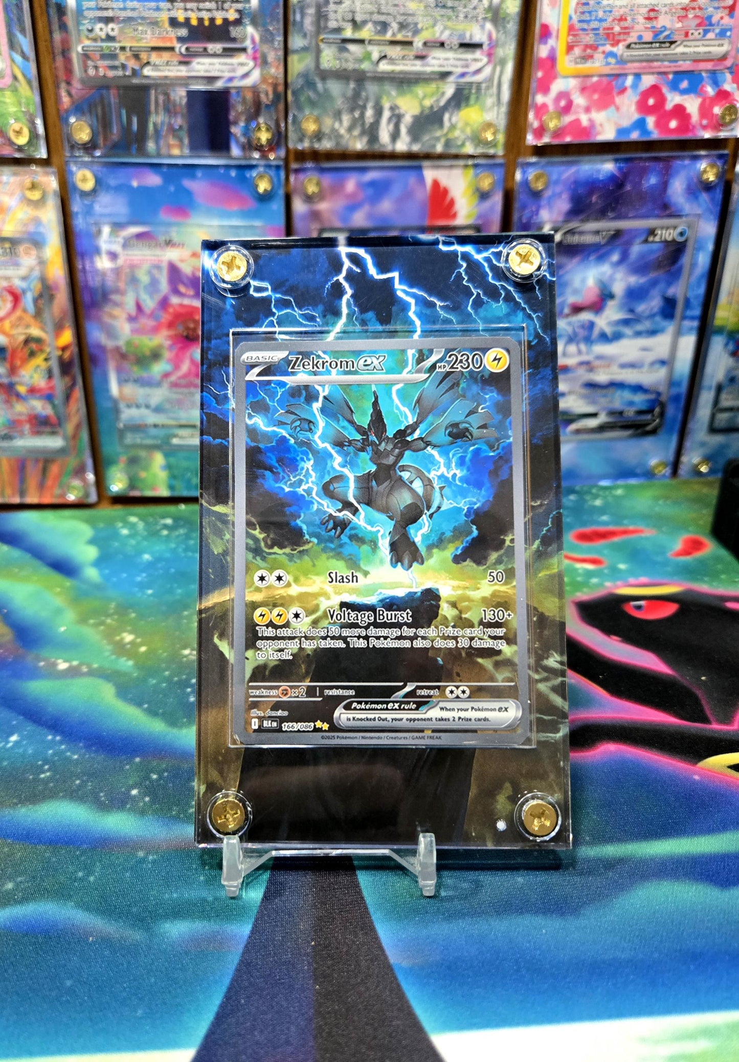Pokemon Zekrom EX SIR Black Bolt 166/086 Extended Art Case
