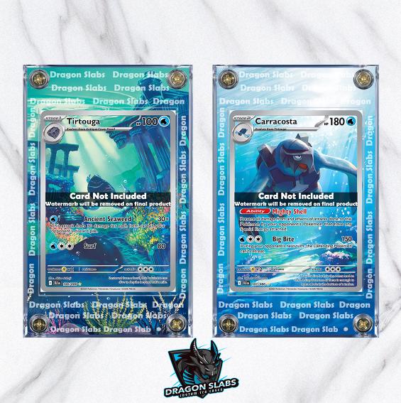 x2 Pokemon Tirtouga Carracosta IR 106 107/086 Black Bolt Extended Artwork Cases
