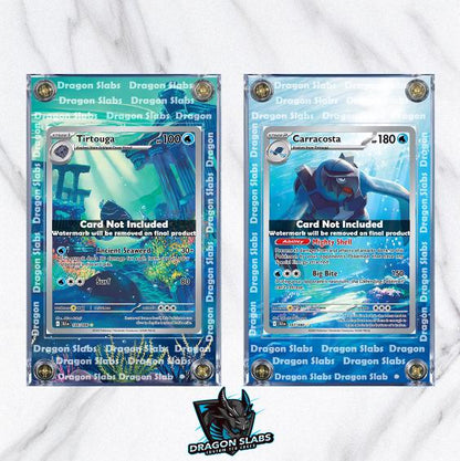 x2 Pokemon Tirtouga Carracosta IR 106 107/086 Black Bolt Extended Artwork Cases