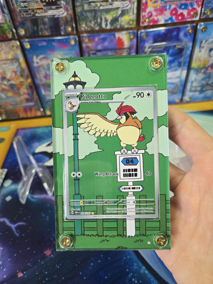 x3 Pidgey Pidgeotto Pidgeot EX 207, 208, 225/197 Obsidian Flames Custom Cases