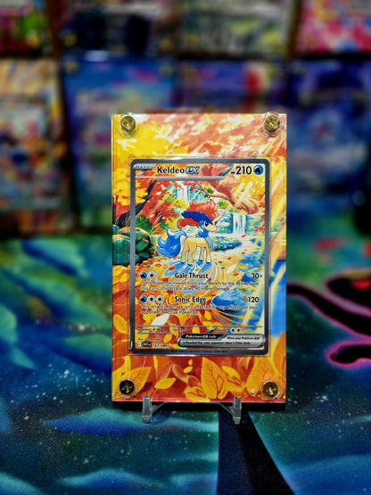 Pokemon Keldeo EX 167/086 White Flare Extended Art Case